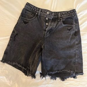 black bermuda shorts